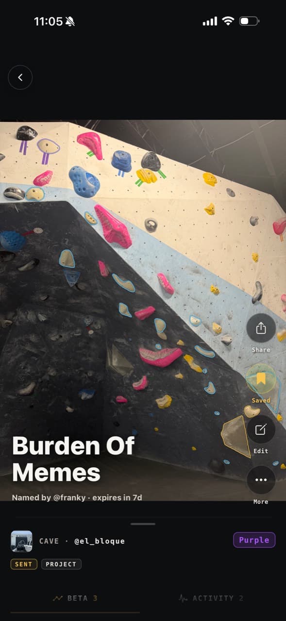 Rocky climb profile for Burden Of Memes